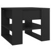 Coffee Table Black 21.9"x21.7"x17.7" Engineered Wood