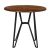 40" Round Mid Century Centiar Dining Room Table;  Bar Table Brown
