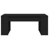 Coffee Table Black 40.2"x21.7"x16.5" Engineered Wood