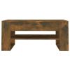 Coffee Table Smoked Oak 40.2"x21.7"x17.7" Engineered Wood
