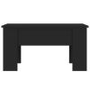 Coffee Table Black 31.1"x19.3"x16.1" Engineered Wood