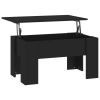 Coffee Table Black 31.1"x19.3"x16.1" Engineered Wood