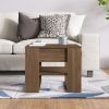 Coffee Table Brown Oak 21.9"x21.7"x17.7" Engineered Wood