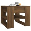 Coffee Table Brown Oak 21.9"x21.7"x17.7" Engineered Wood