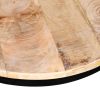 Two Piece Coffee Table Set Rough Mango Wood Round 15.7"/19.7"