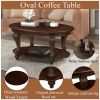 Living Room Coffee Table Set, Coffee Table & Two End Side Table 3-Piece Set for Office, Living Room, Apartment, Small Space, Easy Assembly