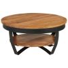 Coffee Table 25.6"x25.6"x12.6" Solid Acacia Wood