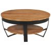 Coffee Table 25.6"x25.6"x12.6" Solid Acacia Wood