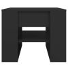 Coffee Table Black 21.9"x21.7"x17.7" Engineered Wood
