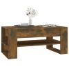 Coffee Table Smoked Oak 40.2"x21.7"x17.7" Engineered Wood