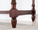 Gexpusm Oval Coffee Tables; Natural Wood Coffee Table; Round Solid Wood Center Large Panel Coffee Tables for Living Room; with Storage Cherry Red 46x2