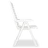 3 Piece Bistro Set Plastic White