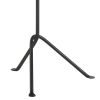 Dark Brown and Gunmetal Accent Table with Tripod Legs