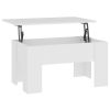 Coffee Table White 31.1"x19.3"x16.1" Engineered Wood