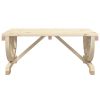 Patio Coffee Table 35.4"x19.7"x15.7" Solid Wood Fir