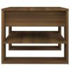 Coffee Table Brown Oak 21.9"x21.7"x17.7" Engineered Wood