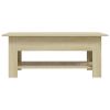 Coffee Table Sonoma Oak 40.2"x21.7"x16.5" Engineered Wood