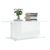 Coffee Table High Gloss White 40.2"x21.9"x15.7" Engineered Wood