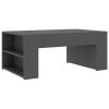 Coffee Table Gray 39.4"x23.6"x16.5" Engineered Wood