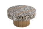 T 1207-32 Coffee Table Finished With Mother Of Pearl Top