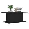 Coffee Table Black 40.2"x21.9"x15.7" Engineered Wood