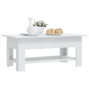 Coffee Table High Gloss White 40.2"x21.7"x16.5" Engineered Wood