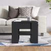 Coffee Table Black 21.9"x21.7"x17.7" Engineered Wood