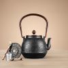 Color: Pagoda - Iron Kettle Handmade Cast Iron Kettle Imported From Japan