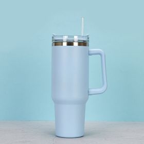 1200ml Stainless Steel Mug Coffee Cup Thermal Travel Car Auto Mugs Thermos 40 Oz Tumbler with Handle Straw Cup Drinkware New In (Capacity: 1200ml, color: S)