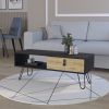 Kimball Coffee Table with Drawer and Hairpin Legs