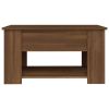Coffee Table Brown Oak 31.1"x19.3"x16.1" Engineered Wood