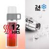 Healter 850ml Travel Vacuum Flask;  Water Thermos Bottle for Coffee;  Built-in Lid Cup;  Stainless Steel;  Thermal Tea Mug;  Sport Bottles