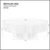 Round Coffee Table Wood End Tables for Living Room,Modern Circle Fluted Drum Side Tables, Easy Assembly,minimalist Coffee Table