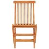 3 Piece Bistro Set with Anthracite Cushions Solid Teak Wood