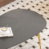 Modern Solid Wood Coffee Table Small Household Simple Home Tea Table Creative Oval Small Coffee Table for Living Room