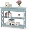 Comfort corner Console Table, Wooden Sofa Tables Narrow Long Entry Table, Modern Entryway Table with Storage for Living Room