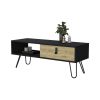 Kimball Coffee Table with Drawer and Hairpin Legs