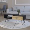 Kimball Coffee Table with Drawer and Hairpin Legs